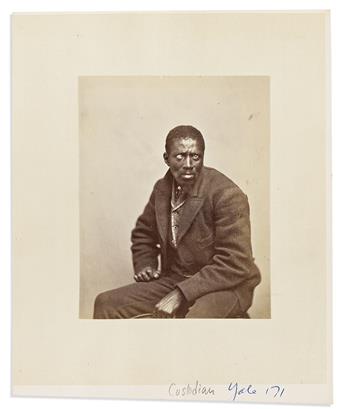 (PHOTOGRAPHY.) Pair of portraits of Yale University workers.